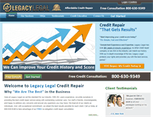 Tablet Screenshot of legacylegal.com